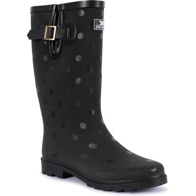 Trespass, Damen, Gummistiefel, Gummistiefel Elena Punktemuster, Schwarz, (40) Trespass, Damen, Gummistiefel, Gummistiefel Elena Punktemuster, Schwarz, (40)