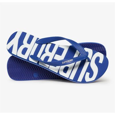Superdry, Herren, Flip-Flops, Core Flip-Flops mit Logo, Weiss, Blau, (40, 45) Superdry, Herren, Flip-Flops, Core Flip-Flops mit Logo, Weiss, Blau, (40, 45)