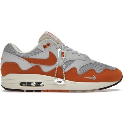 Nike Herren, Sneakers, Air Max 1 Patta Waves Monarch (with Bracelet), Orange, Mehrfarbig, Weiss, Grau, Schwarz, (44) Nike Herren, Sneakers, Air Max 1 Patta Waves Monarch (with Bracelet), Orange, Mehrfarbig, Weiss, Grau, Schwarz, (44)