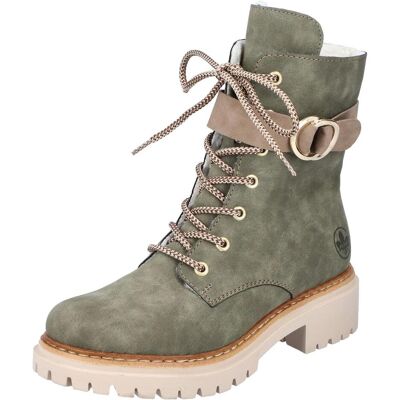 Rieker, Damen, Boots + Stiefel, Stiefelette, Grün, (38) Rieker, Damen, Boots + Stiefel, Stiefelette, Grün, (38)