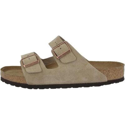 Birkenstock, Herren, Sandalen, Arizona SFB Veloursleder Normal, Beige, (41) Birkenstock, Herren, Sandalen, Arizona SFB Veloursleder Normal, Beige, (41)