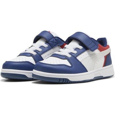Puma Jungen, Sneakers, Rebound Slam Lo AC+ PS, Blau, Grau, (28) Puma Jungen, Sneakers, Rebound Slam Lo AC+ PS, Blau, Grau, (28)