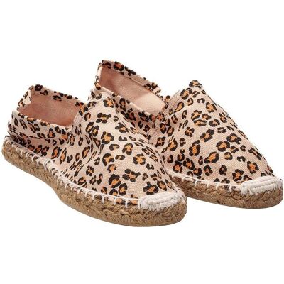 WDK, Damen, Espadrilles, Espadrille Leopard T41, Braun, Beige, (41) WDK, Damen, Espadrilles, Espadrille Leopard T41, Braun, Beige, (41)