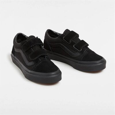 Vans, Jungen, Sneakers, UY Old Skool V Blk/Blk, Schwarz, (32) Vans, Jungen, Sneakers, UY Old Skool V Blk/Blk, Schwarz, (32)