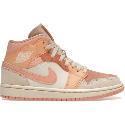 Jordan, Damen, Sneakers, 1 Mid Apricot Orange (Women's), Orange, Pink, (44) Jordan, Damen, Sneakers, 1 Mid Apricot Orange (Women's), Orange, Pink, (44)