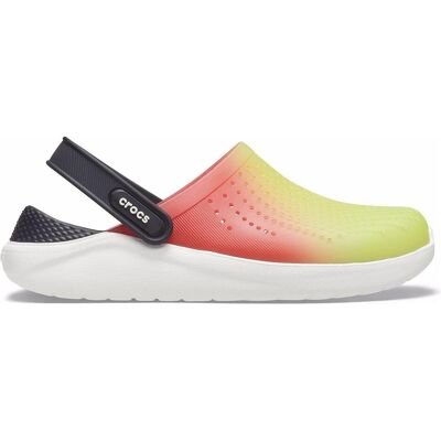 Crocs Literide Clog Lime Punch/Scarlet/Almost White - Clogs Crocs Literide Clog Lime Punch/Scarlet/Almost White - Clogs