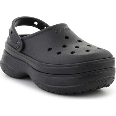 Crocs, Unisex, Hausschuhe, Classic Stacked Clog, Schwarz, (37) Crocs, Unisex, Hausschuhe, Classic Stacked Clog, Schwarz, (37)