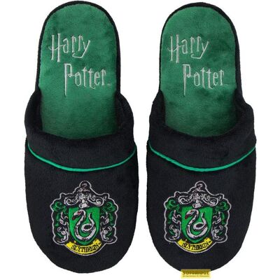 Cinereplicas, Unisex, Hausschuhe, Harry Potter Slytherin, Schwarz, (36, 37, 38, 39, 40) Cinereplicas, Unisex, Hausschuhe, Harry Potter Slytherin, Schwarz, (36, 37, 38, 39, 40)