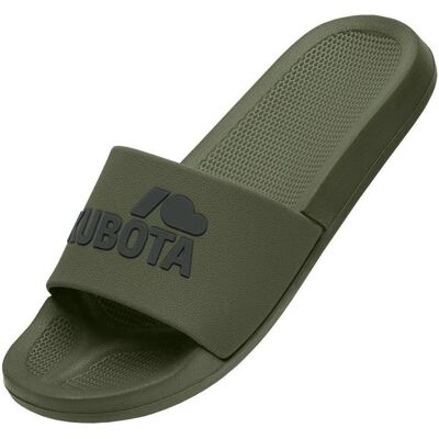 Kubota, Herren, Flip-Flops, basic khaki pool slippers K0000-101-003-19-1, Braun, (43) Kubota, Herren, Flip-Flops, basic khaki pool slippers K0000-101-003-19-1, Braun, (43)