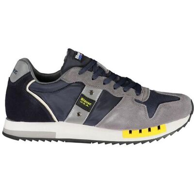 Blauer, Herren, Sneakers, Erhöhen Sie Ihren Schritt: Blaue Kontrast-Schnürsneaker, Blau, (40) Blauer, Herren, Sneakers, Erhöhen Sie Ihren Schritt: Blaue Kontrast-Schnürsneaker, Blau, (40)