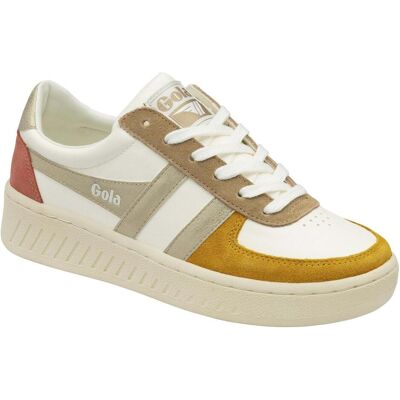 Gola, Damen, Sneakers, Grandslam Quadrant, Weiss, Gold, Braun, (39) Gola, Damen, Sneakers, Grandslam Quadrant, Weiss, Gold, Braun, (39)