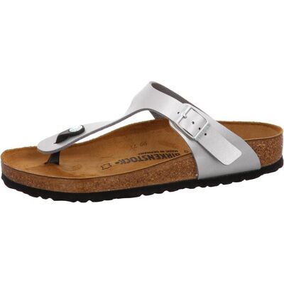 Birkenstock, Damen, Flip-Flops, Gizeh Birko-Flor Normal, Silber, (40) Birkenstock, Damen, Flip-Flops, Gizeh Birko-Flor Normal, Silber, (40)