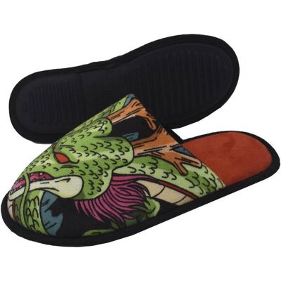 CyP Brands, Unisex, Hausschuhe, Dragon Ball Shenron slippers, Grün, Schwarz, (44, 45) CyP Brands, Unisex, Hausschuhe, Dragon Ball Shenron slippers, Grün, Schwarz, (44, 45)