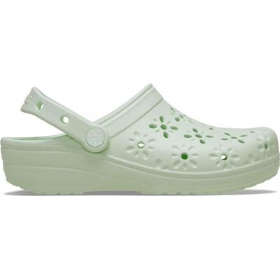 Crocs, Unisex, Hausschuhe, Classic Floral Cut Out Clog, Grün, (36, 37) Crocs, Unisex, Hausschuhe, Classic Floral Cut Out Clog, Grün, (36, 37)