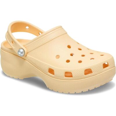 Crocs, Damen, Hausschuhe, W's Classic PlatformPearl Clog, Gelb, (37) Crocs, Damen, Hausschuhe, W's Classic PlatformPearl Clog, Gelb, (37)