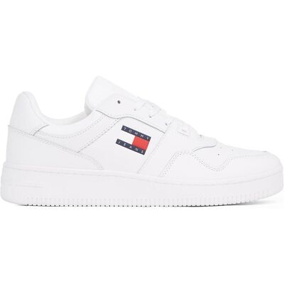 Tommy Hilfiger Herren, Sneakers, Retro Basket, Weiss, (44) Tommy Hilfiger Herren, Sneakers, Retro Basket, Weiss, (44)