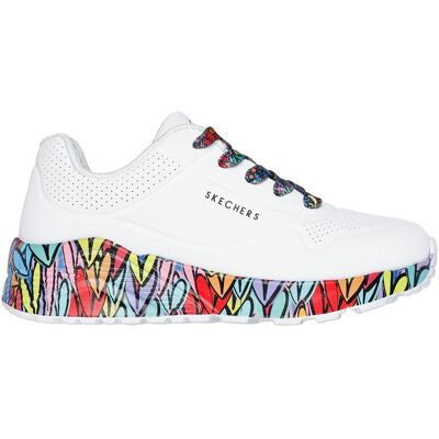 Skechers Damen, Sneakers, Uno Lite-Subtle Love, Mehrfarbig, Weiss, (35) Skechers Damen, Sneakers, Uno Lite-Subtle Love, Mehrfarbig, Weiss, (35)