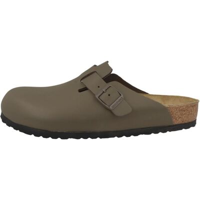 Birkenstock, Unisex, Sandalen, Boston Naturleder normal, Grau, (42) Birkenstock, Unisex, Sandalen, Boston Naturleder normal, Grau, (42)