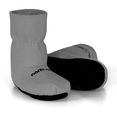 Normani, Unisex, Hausschuhe, Körnerpantoffeln mit Leinsamenfüllung für die Mikrowelle, Grau, (45) Normani, Unisex, Hausschuhe, Körnerpantoffeln mit Leinsamenfüllung für die Mikrowelle, Grau, (45)