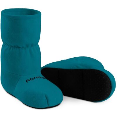 Normani, Damen, Hausschuhe, Körnerpantoffeln mit Leinsamenfüllung für die Mikrowelle, Blau, (45) Normani, Damen, Hausschuhe, Körnerpantoffeln mit Leinsamenfüllung für die Mikrowelle, Blau, (45)