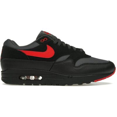 Nike Herren, Sneakers, Air Max 1 Essential Vamps, Rot, Schwarz, Grau, (45.5) Nike Herren, Sneakers, Air Max 1 Essential Vamps, Rot, Schwarz, Grau, (45.5)