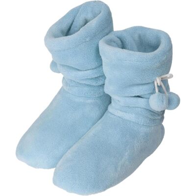 Normani, Damen, Hausschuhe, Damen-Fleece-Hausschuhe mit Bommeln, Blau, (39, 40, 41, 42) Normani, Damen, Hausschuhe, Damen-Fleece-Hausschuhe mit Bommeln, Blau, (39, 40, 41, 42)
