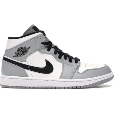 Nike Herren, Sneakers, Air Jordan 1, Weiss, Schwarz, Grau, (41) Nike Herren, Sneakers, Air Jordan 1, Weiss, Schwarz, Grau, (41)