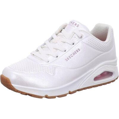 Skechers Damen, Sneakers, Uno - Pearl Queen, Weiss, Braun, Beige, (38) Skechers Damen, Sneakers, Uno - Pearl Queen, Weiss, Braun, Beige, (38)