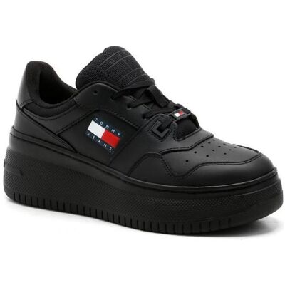 Tommy Hilfiger Damen, Sneakers, Tjw Retro Basket Ess, Schwarz, (36) Tommy Hilfiger Damen, Sneakers, Tjw Retro Basket Ess, Schwarz, (36)