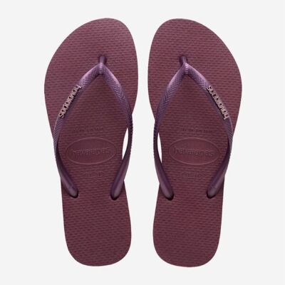 Havaianas, Damen, Flip-Flops, Slim Logo Metallic, Violett, (37) Havaianas, Damen, Flip-Flops, Slim Logo Metallic, Violett, (37)