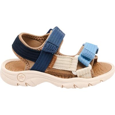 Bisgaard, Unisex, Sandalen, Nico, Beige, Mehrfarbig, Blau, (32) Bisgaard, Unisex, Sandalen, Nico, Beige, Mehrfarbig, Blau, (32)