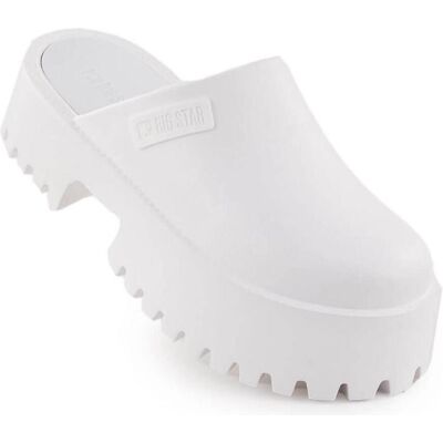Big Star, Damen, Hausschuhe, Clogs mit massiver Sohle, Weiss, (41) Big Star, Damen, Hausschuhe, Clogs mit massiver Sohle, Weiss, (41)