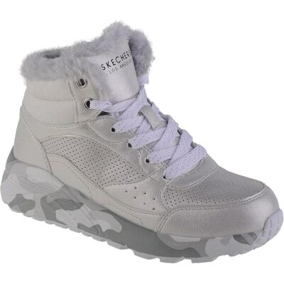 Skechers Damen, Sneakers, 310485L/SLGY Uno Lite-Camo Dazzle Kinder Mädchen Damen Sneaker Camouflage silber, Silber, Grau, (34) Skechers Damen, Sneakers, 310485L/SLGY Uno Lite-Camo Dazzle Kinder Mädchen Damen Sneaker Camouflage silber, Silber, Grau, (34)