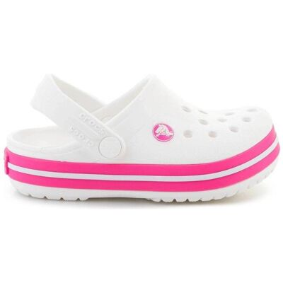 Crocs, Mädchen, Hausschuhe, crocband kids clog crush, Weiss, Pink, (21) Crocs, Mädchen, Hausschuhe, crocband kids clog crush, Weiss, Pink, (21)