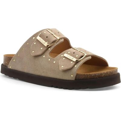 Scholl, Damen, Gesundheitsschuhe, Slipper Women Beatriz Suede Dark Beige Gold-Schoenmaat 40, Gold, Beige, (40) Scholl, Damen, Gesundheitsschuhe, Slipper Women Beatriz Suede Dark Beige Gold-Schoenmaat 40, Gold, Beige, (40)