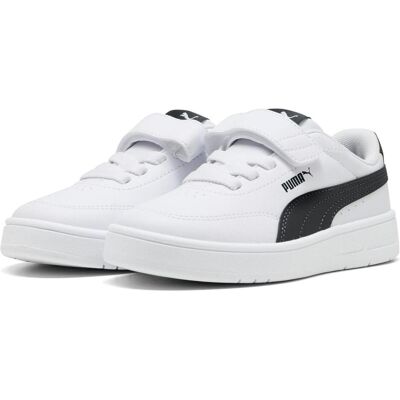 Puma Jungen, Sneakers, Court Classic Clean AC+ PS, Schwarz, Weiss, (32.5) Puma Jungen, Sneakers, Court Classic Clean AC+ PS, Schwarz, Weiss, (32.5)
