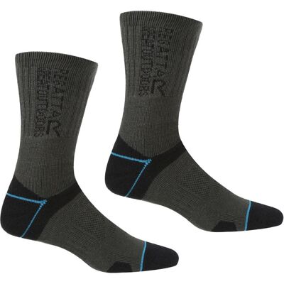 Regatta, Damen, Sportsocken, Protection II (x2) (39 - 42), Grau, Schwarz Regatta, Damen, Sportsocken, Protection II (x2) (39 - 42), Grau, Schwarz