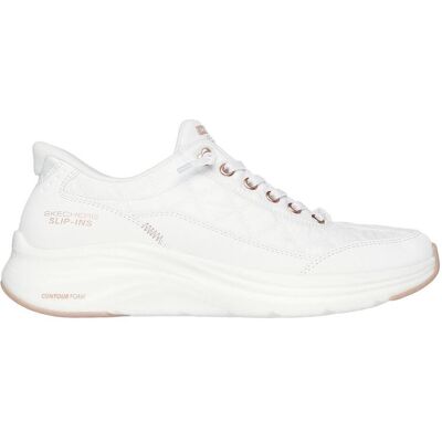 Skechers Damen, Sneakers, Schiuma Contorno Ora Dorata, Weiss, (41) Skechers Damen, Sneakers, Schiuma Contorno Ora Dorata, Weiss, (41)