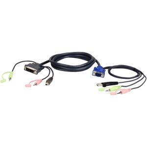 Aten 2L-7DX2U KVM-Kabel VGA zu DVI, KVM-Switch Kabel Aten 2L-7DX2U KVM-Kabel VGA zu DVI, KVM-Switch Kabel