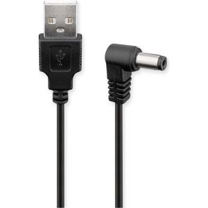 Goobay USB-DC-Kabel 5,5 x 2,5 mm, 0.5 m, Schwarz (0.50 m), Stromkabel, Schwarz Goobay USB-DC-Kabel 5,5 x 2,5 mm, 0.5 m, Schwarz (0.50 m), Stromkabel, Schwarz