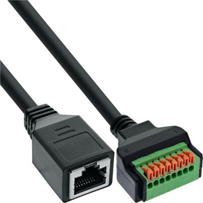 InLine RJ45 Buchse an Push-In-Klemme, 8-polig, Cat.5e, 15cm Kabel (Netzwerk Zubehör), Zubehör Netzwerk InLine RJ45 Buchse an Push-In-Klemme, 8-polig, Cat.5e, 15cm Kabel (Netzwerk Zubehör), Zubehör Netzwerk