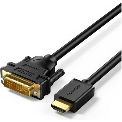 Ugreen HDMI auf DVI / DVI auf HDMI 1080P (1 m), Videokabel, Schwarz Ugreen HDMI auf DVI / DVI auf HDMI 1080P (1 m), Videokabel, Schwarz