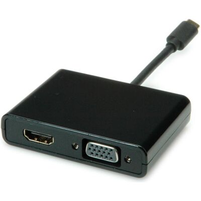 Secomp USB-HDMI Adapter (HDMI, VGA, 10 cm), Data + Video Adapter, Schwarz Secomp USB-HDMI Adapter (HDMI, VGA, 10 cm), Data + Video Adapter, Schwarz