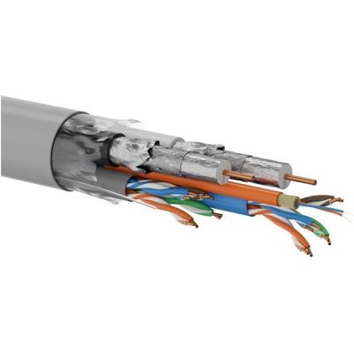 Q-Lantec KABEL MULTIMEDIALNY 2 X U/UTP KAT.5E + 2 X RG6 + 2 X FO G657A1 PVC 500M (U/UTP, CAT5e, 500 m), Netzwerkkabel Q-Lantec KABEL MULTIMEDIALNY 2 X U/UTP KAT.5E + 2 X RG6 + 2 X FO G657A1 PVC 500M (U/UTP, CAT5e, 500 m), Netzwerkkabel