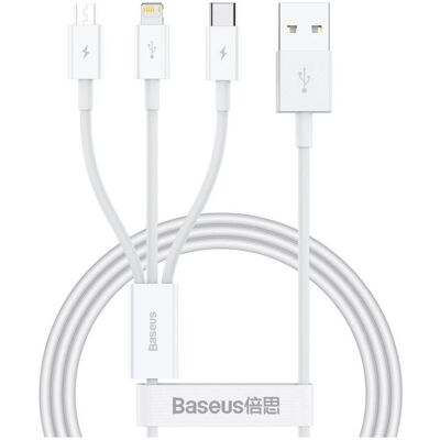 Baseus - Superior Series USB-A zu USB-C/Lightning/Micro - 0,5m - 3,5A - Kabel Baseus - Superior Series USB-A zu USB-C/Lightning/Micro - 0,5m - 3,5A - Kabel