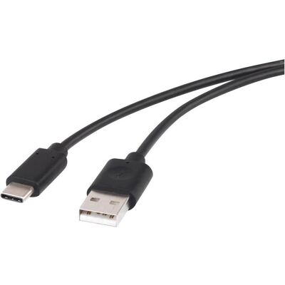 Renkforce USB 2.0 Kabel - 1,50 m Schwarz Goldbeschichtete USB-C Datenkabel Renkforce USB 2.0 Kabel - 1,50 m Schwarz Goldbeschichtete USB-C Datenkabel