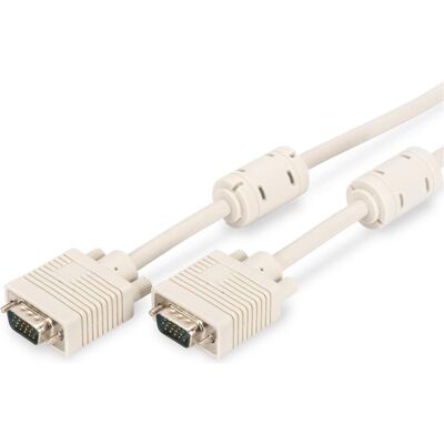 Digitus VGA — VGA (5 m), Videokabel, Beige Digitus VGA — VGA (5 m), Videokabel, Beige