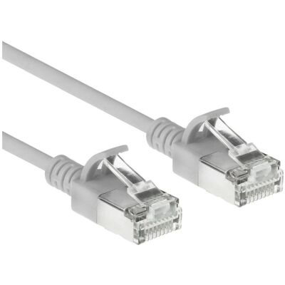 ACT Grey 2.5 meters LSZH S/FTP CAT6A slimline patch cable snagless with RJ45 connectors (S/FTP, CAT6a, 2.50 m), Netzwerkkabel ACT Grey 2.5 meters LSZH S/FTP CAT6A slimline patch cable snagless with RJ45 connectors (S/FTP, CAT6a, 2.50 m), Netzwerkkabel