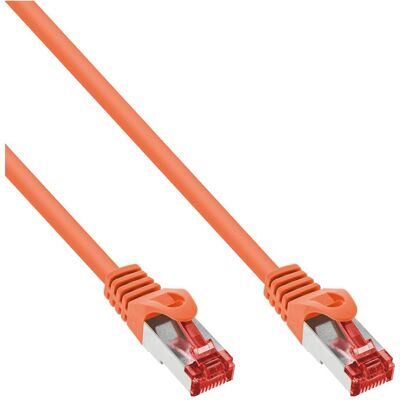 InLine 70er B-Pack Patchkabel S/FTP PiMf Cat.6 PVC CU orange (S/FTP, CAT6, 1 m), Netzwerkkabel InLine 70er B-Pack Patchkabel S/FTP PiMf Cat.6 PVC CU orange (S/FTP, CAT6, 1 m), Netzwerkkabel