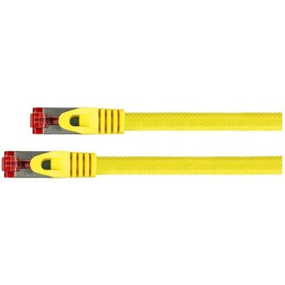 Kabelmeister Patchkabel mit Rastnasenschutz (RNS) und Nylongeflecht, Cat. 6, S/FTP, PiMF, PVC, gelb, 25m (PiMF, S/FTP, CAT6, 25 m), Netzwerkkabel Kabelmeister Patchkabel mit Rastnasenschutz (RNS) und Nylongeflecht, Cat. 6, S/FTP, PiMF, PVC, gelb, 25m (PiMF, S/FTP, CAT6, 25 m), Netzwerkkabel